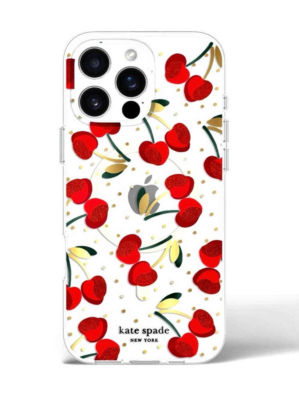 KATE SPADE Cherry Dot MagSafe IPhone 16 Pro Max hardshell phone case❤️❤️ - Picture 1 of 10